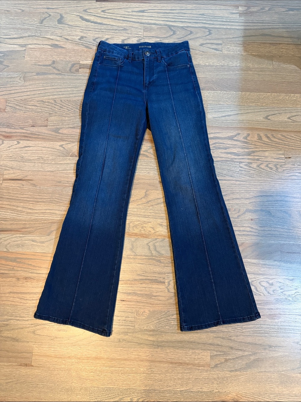 Deep Indigo High-Rise Flare Jeans